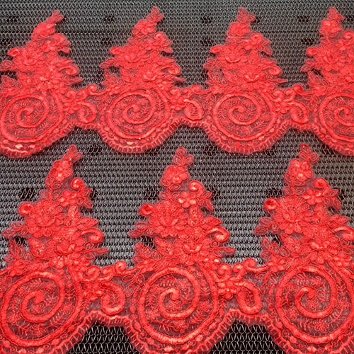 12 Trim Embroidery Fabric on Laser Cutting Machine